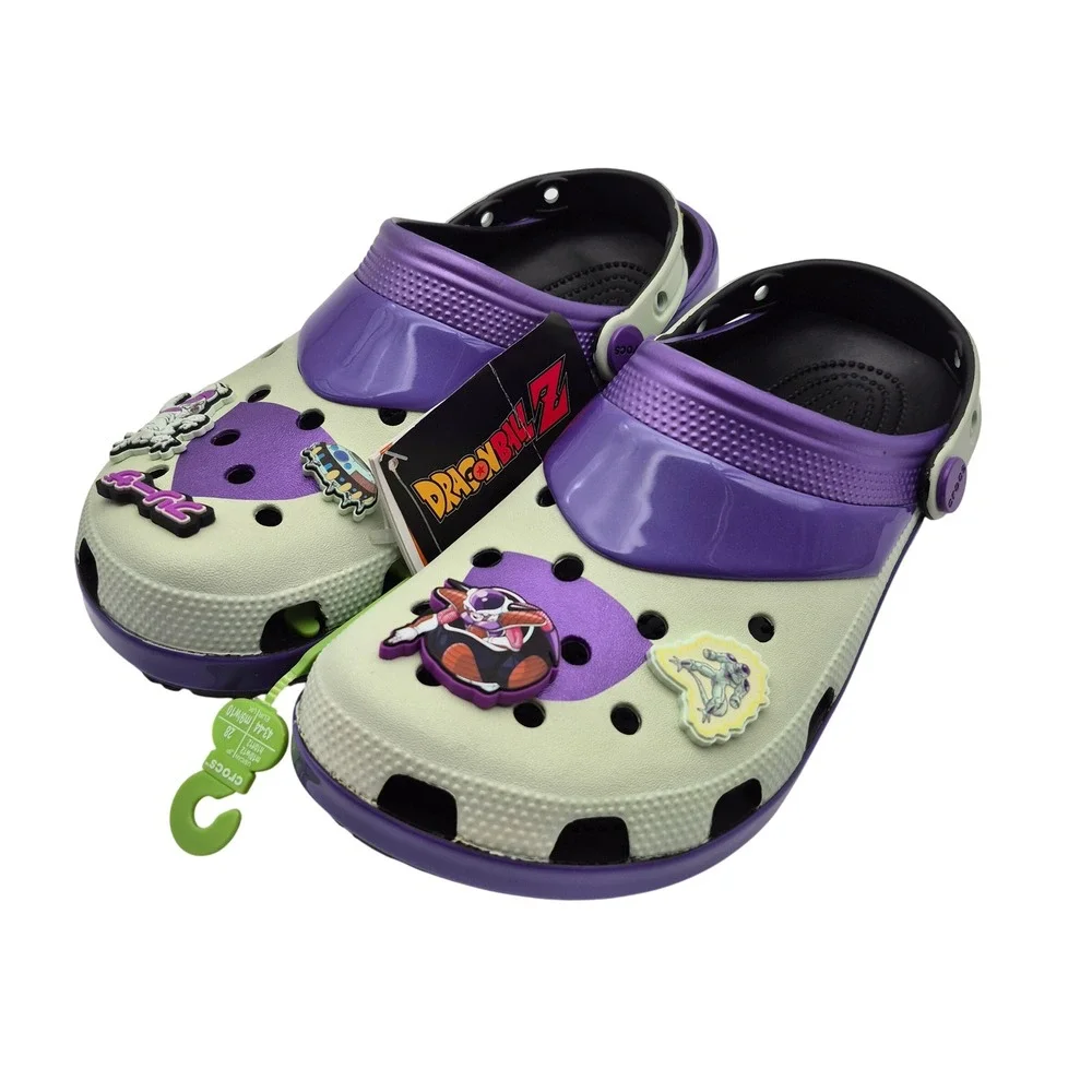 Crocs Dragon Ball Z Frieza Classic Clogs Purple Men's Size 10 Shoes Casual